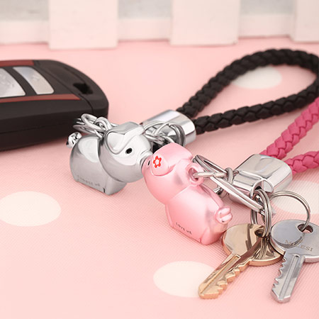 情侣小猪钥匙扣