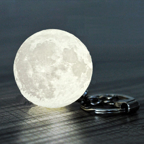 3D月球灯钥匙扣
