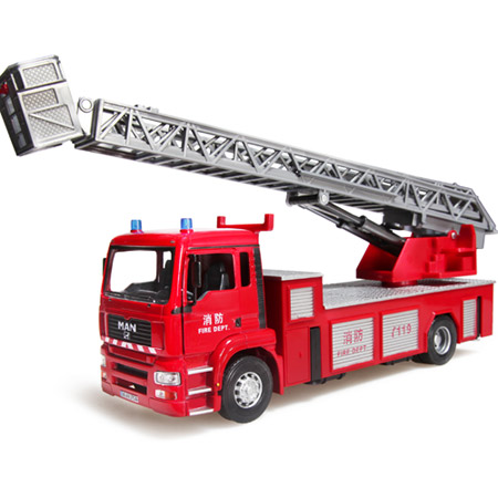 合金消防车玩具模型
