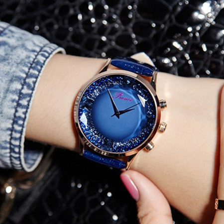 韩版炫彩水晶手表