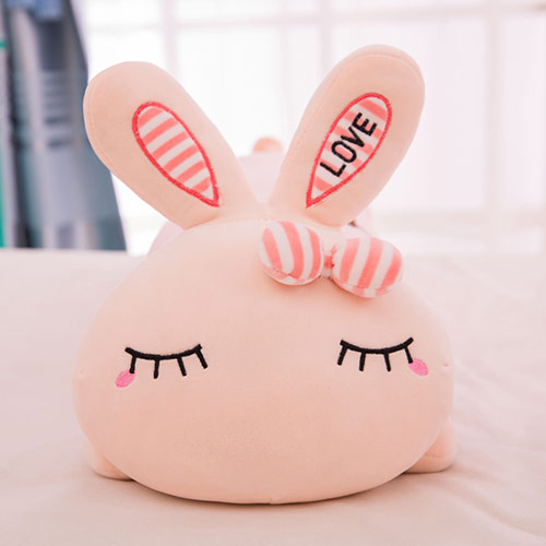 可爱兔子长条靠枕