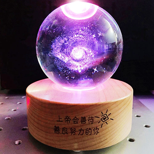 发光水晶球音乐盒