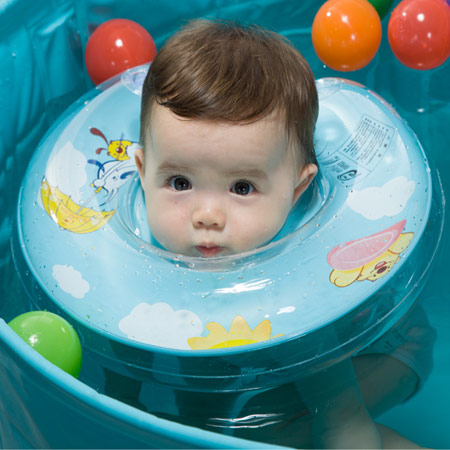 婴儿双气囊安全游泳圈