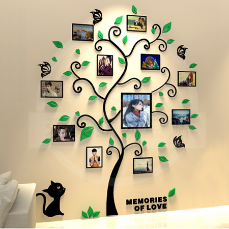 DIY相框照片树定制