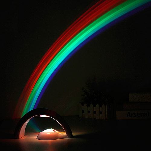 彩虹投影小夜灯