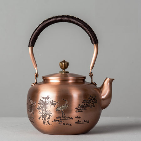 容山堂手工纯铜茶壶