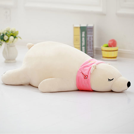 北极熊萌物抱枕
