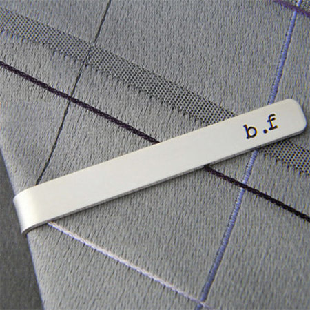 纯银剑羽领带夹