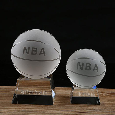 NBA水晶篮球摆件