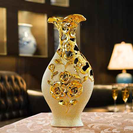 景德镇陶瓷欧式花瓶摆件