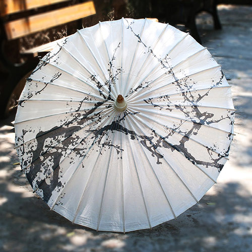 梅兰竹菊工艺油纸伞