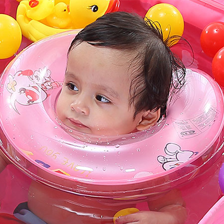 婴儿双气囊安全游泳圈
