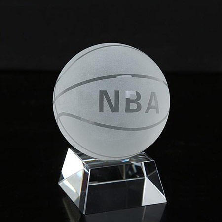 NBA水晶篮球摆件