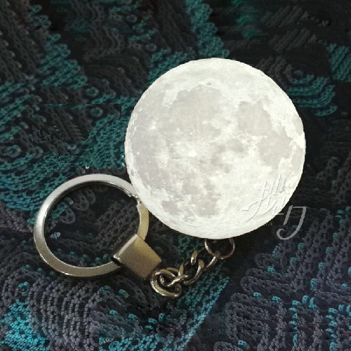 3D月球灯钥匙扣