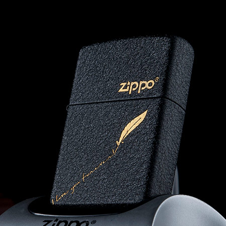 ZIPPO黑色纯铜打火机
