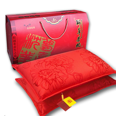 养生红色茶枕礼盒