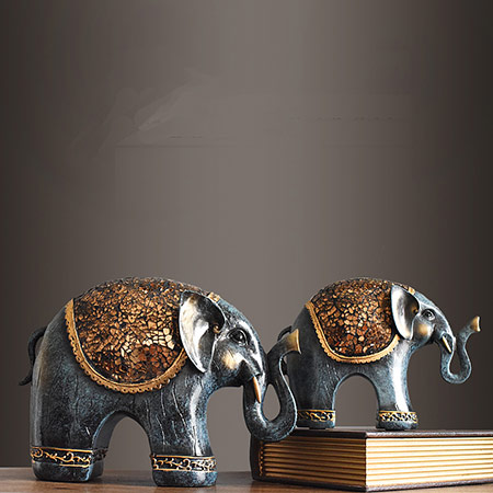 美式工艺品大象摆件