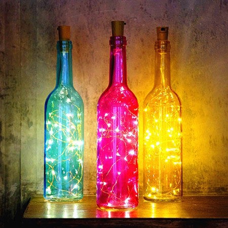 创意LED星空酒瓶灯
