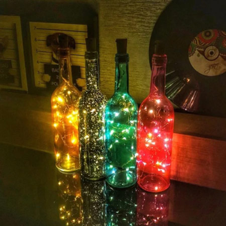 创意LED星空酒瓶灯